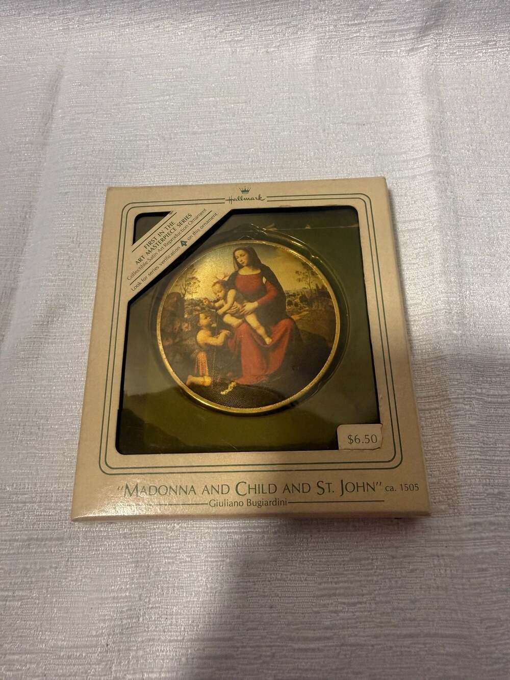 Hallmark Art Masterpiece 1st in Series Madonna and Child and St. John Ornament
